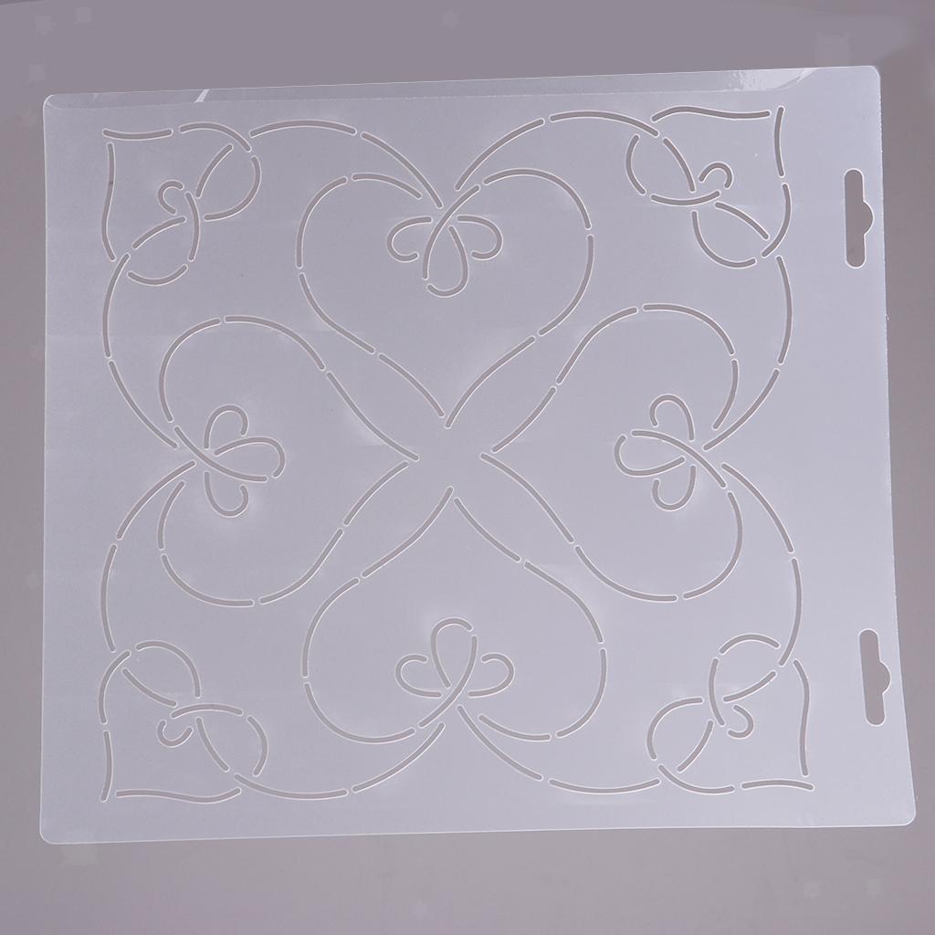 Plastic Quilt Template Stencils for Quilting Embroidery Patchwork