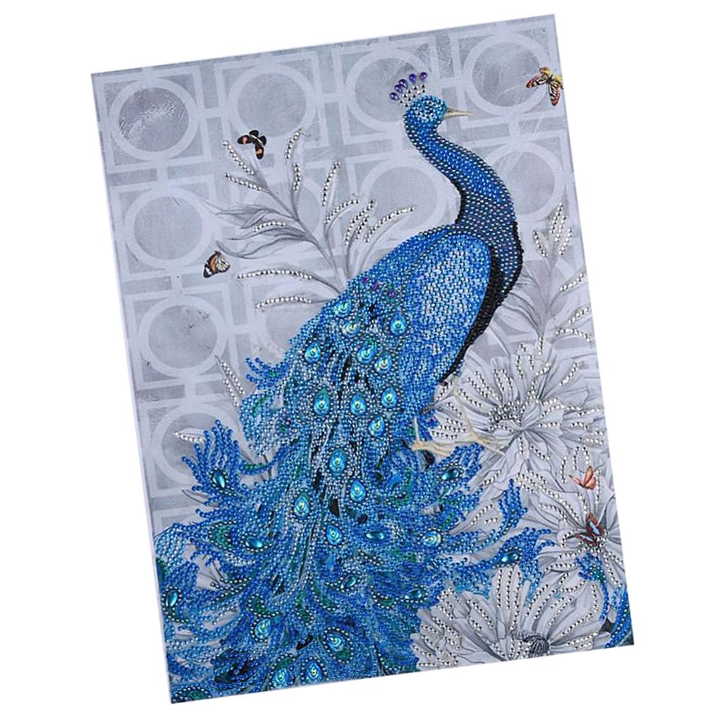5D DIY Diamond Painting Special Shaped Cross Stitch Crafts - Peacock Right