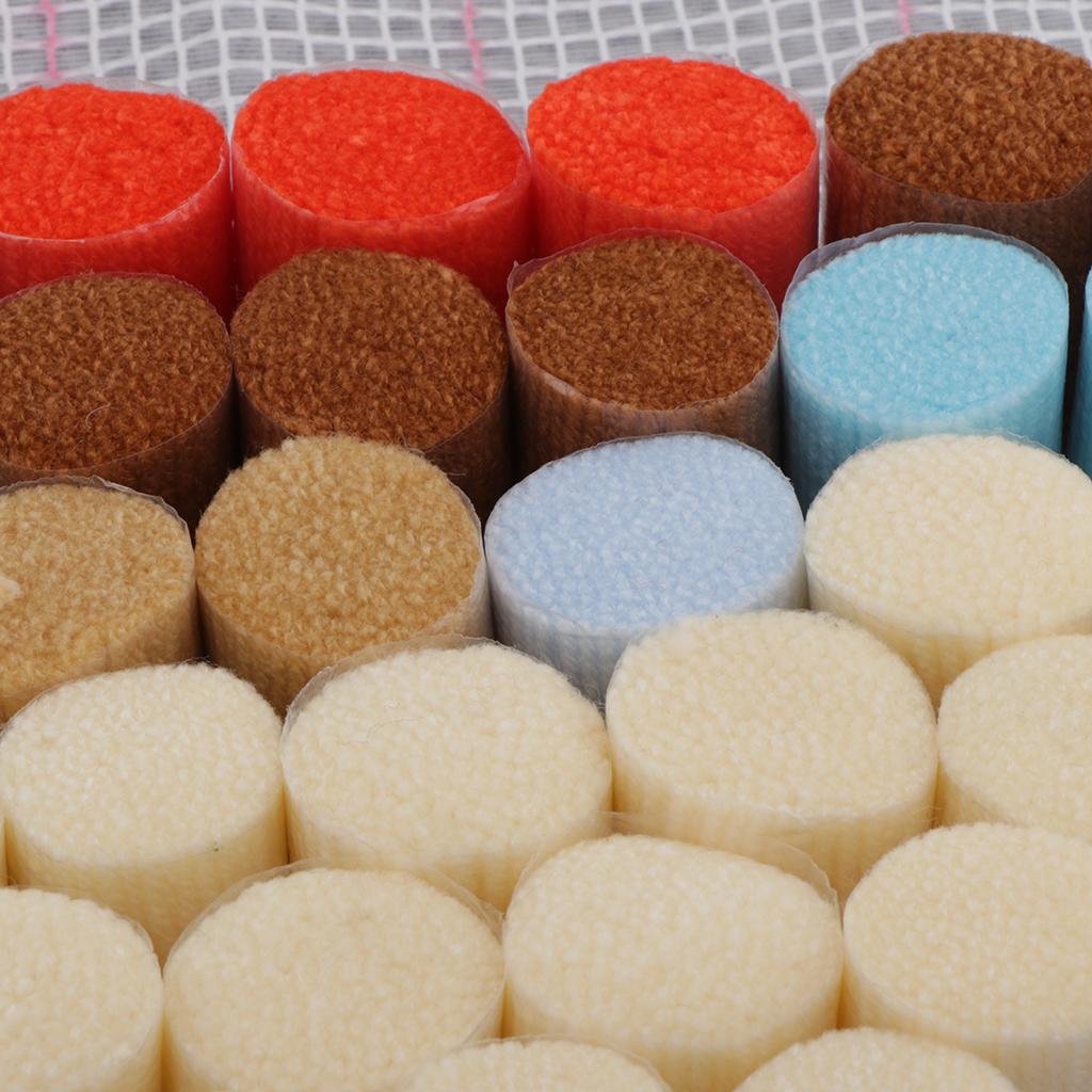 Funny Latch Hook Rug Kit Handmade Carpet Mat Crafts Animals