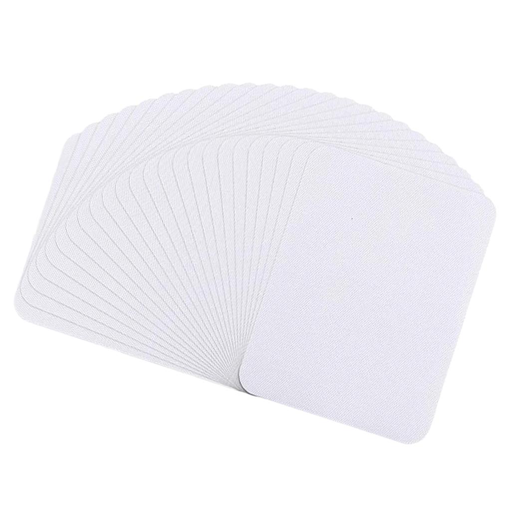 50pcs Iron-on Patches Cotton Denim Jeans Stickers Appliques 4.9x3.7inch