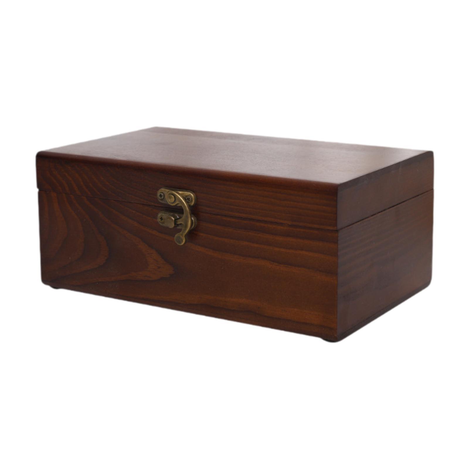 Wooden Sewing Box with Lid