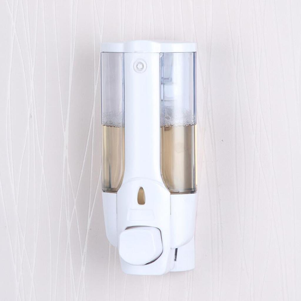 Liquid Soap Dispenser Wall Mount Alcohol Hand Sanitizer Bottle 350ml White