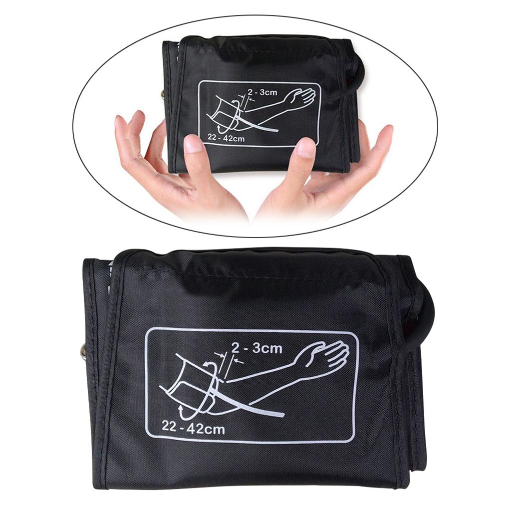 2Pcs Blood Pressure Cuff Arm Sphygmomanometer Oxford Nylon Sleeve 22-42cm