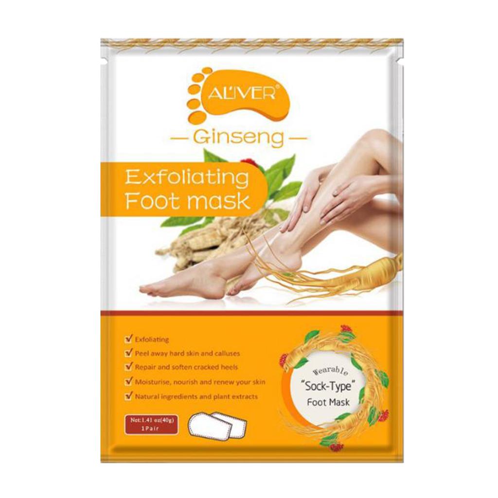 Baby Soft Foot Peeling Mask Socks Exfoliating Callus Dead Skin Ginseng