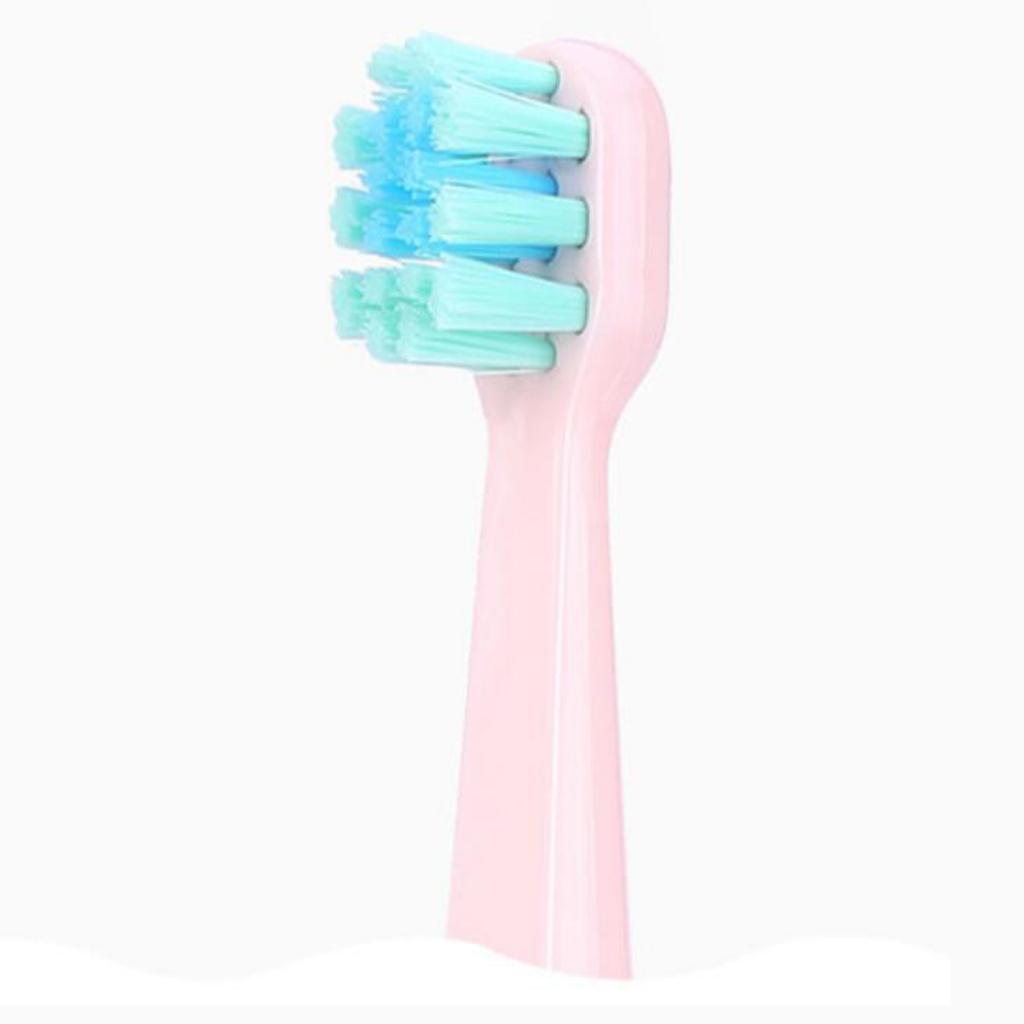 2 Pieces Kids Sonic Whitening Electric Toothbrush 2 Heads Soft Bristles Pink