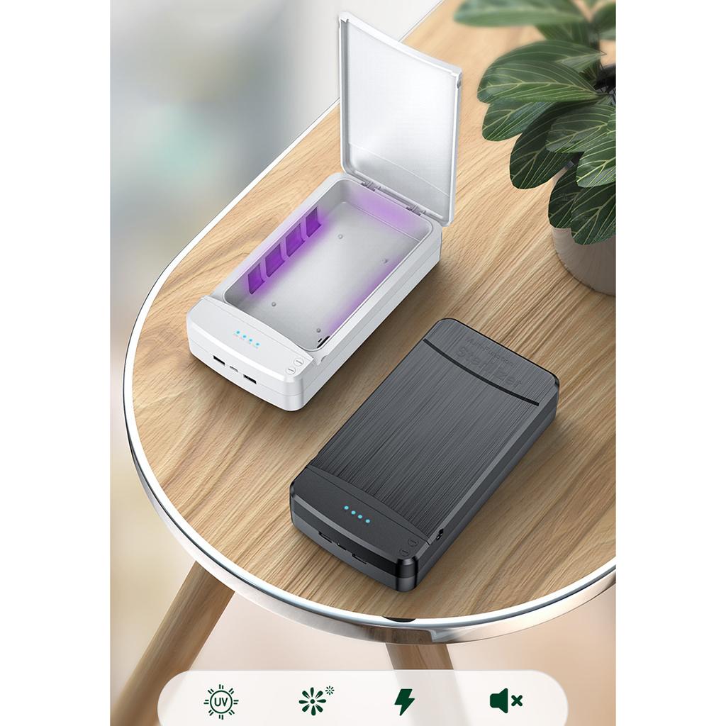 UV Ultraviolet Sterilizer Sanitizer Box Disinfection  A Black Glass lamp