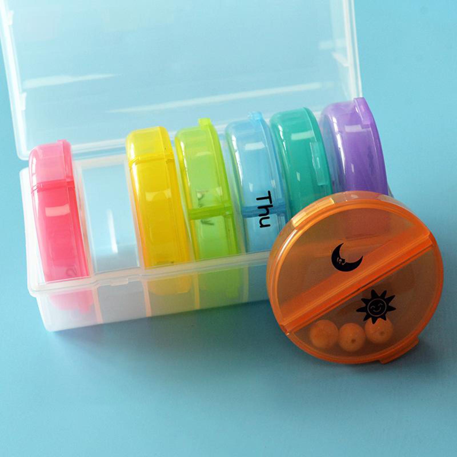 CONVENIENT Portable Seven-Day Pill Box Medicine Case Container Organiser