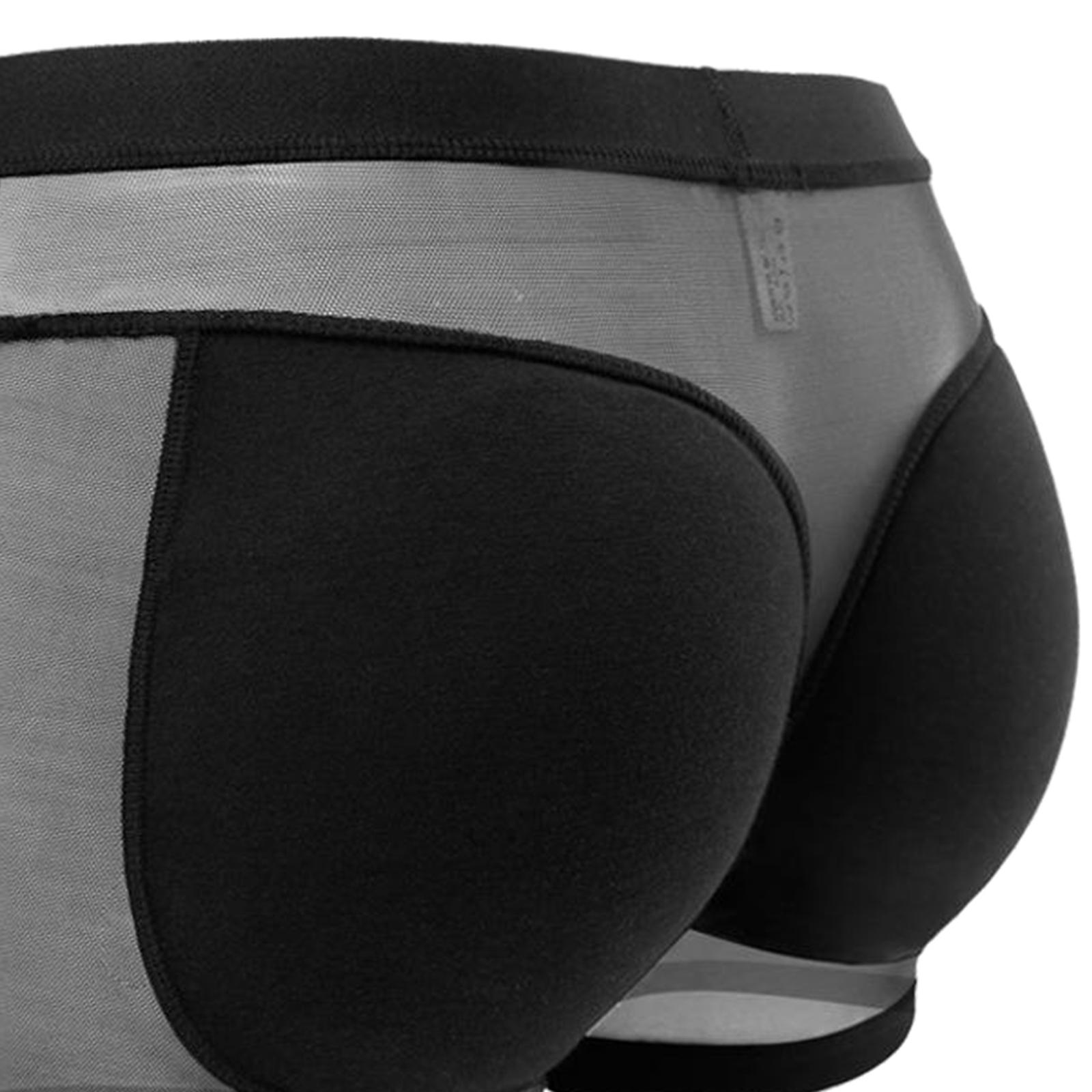 Women Padded Bum Pants Butt Lifter Panty Body Enhancer Underwear Black S