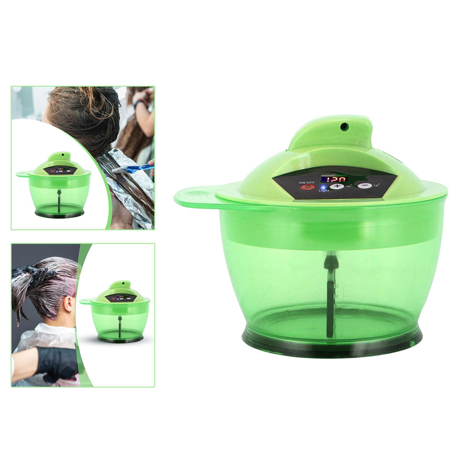 Electric Dyeing Hair Bowl Blender Mixing Bowl Dyestuff Mixer Dyeing Hair Green