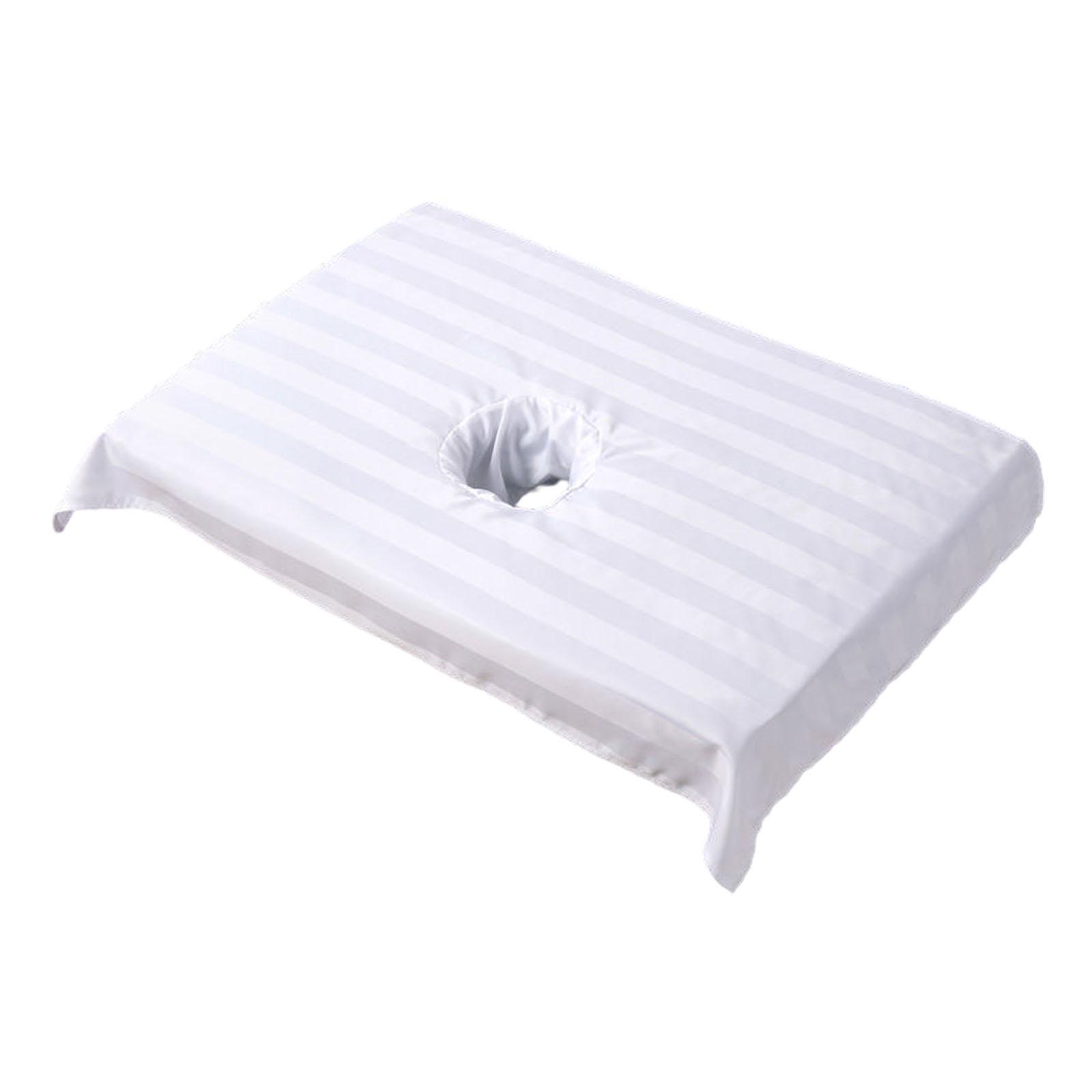 Massage Table Face Hole Towel White