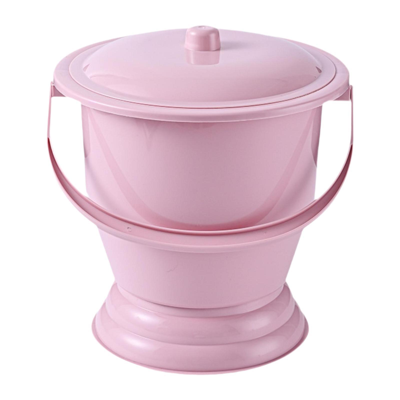 Spittoon with Lid Toilet Potty Pee Bucket Adults Female Male