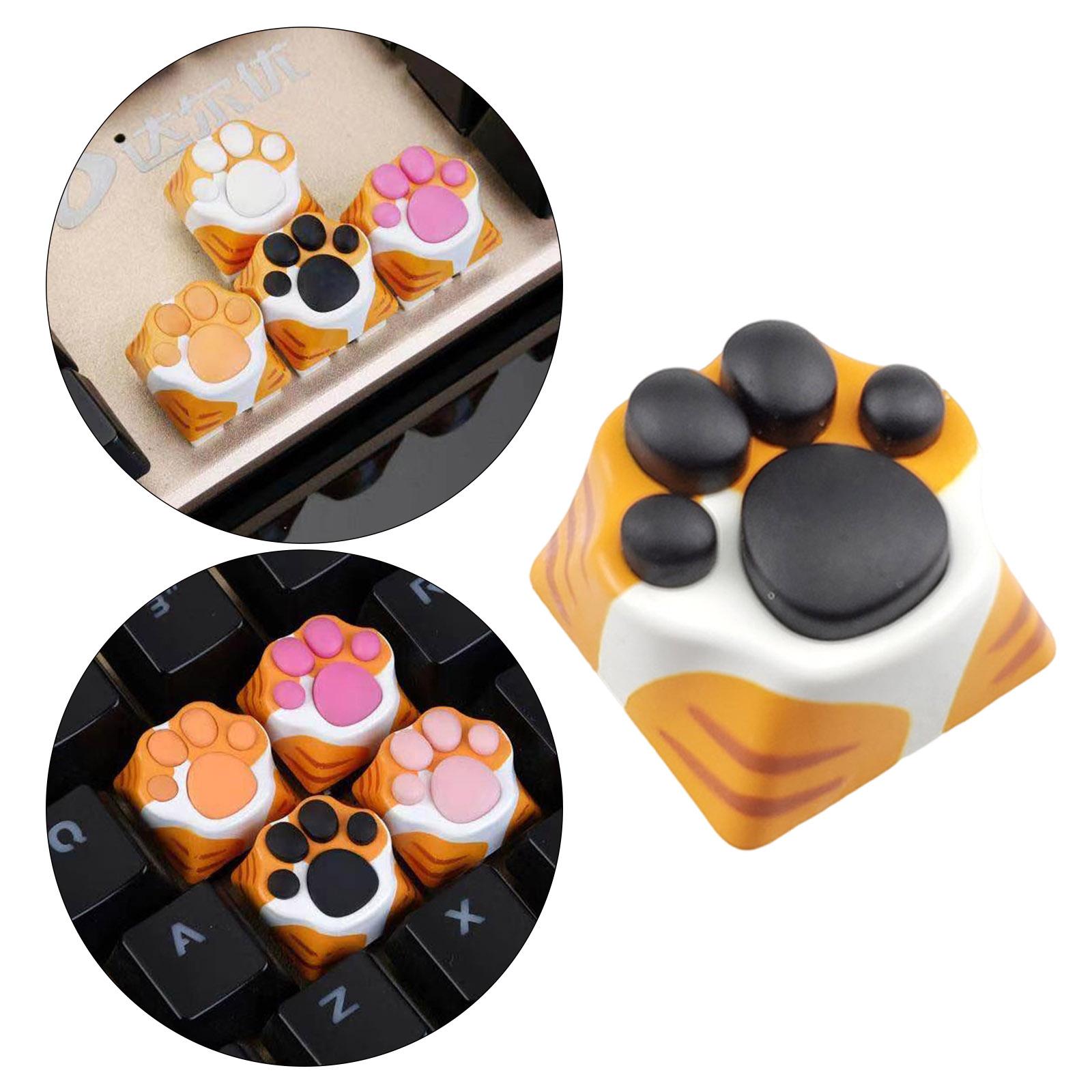 Metal Keycaps for Keyset Keyboard Cute Creative Gaming White Yellow Black