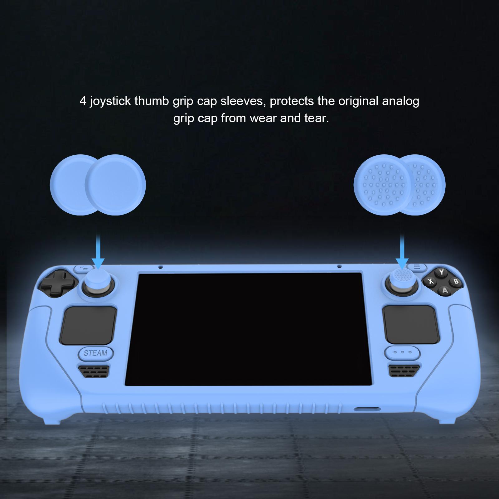 Silicone Game Console Protective Case Anti Scratch Anti Collision Washable Blue