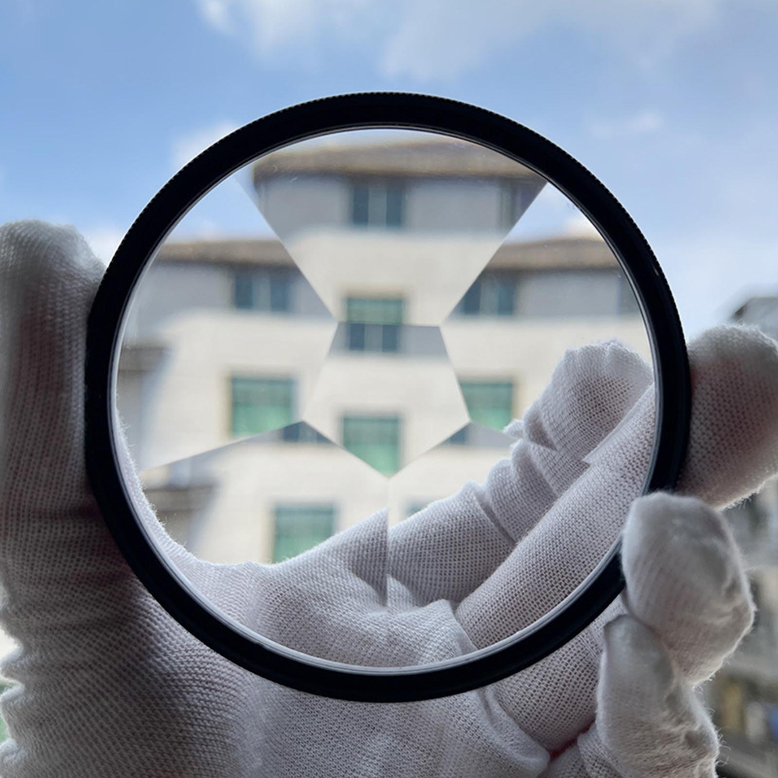 Photographic 77mm Kaleidoscope Glass Prism Prismatic Photographer Refractive Red Box