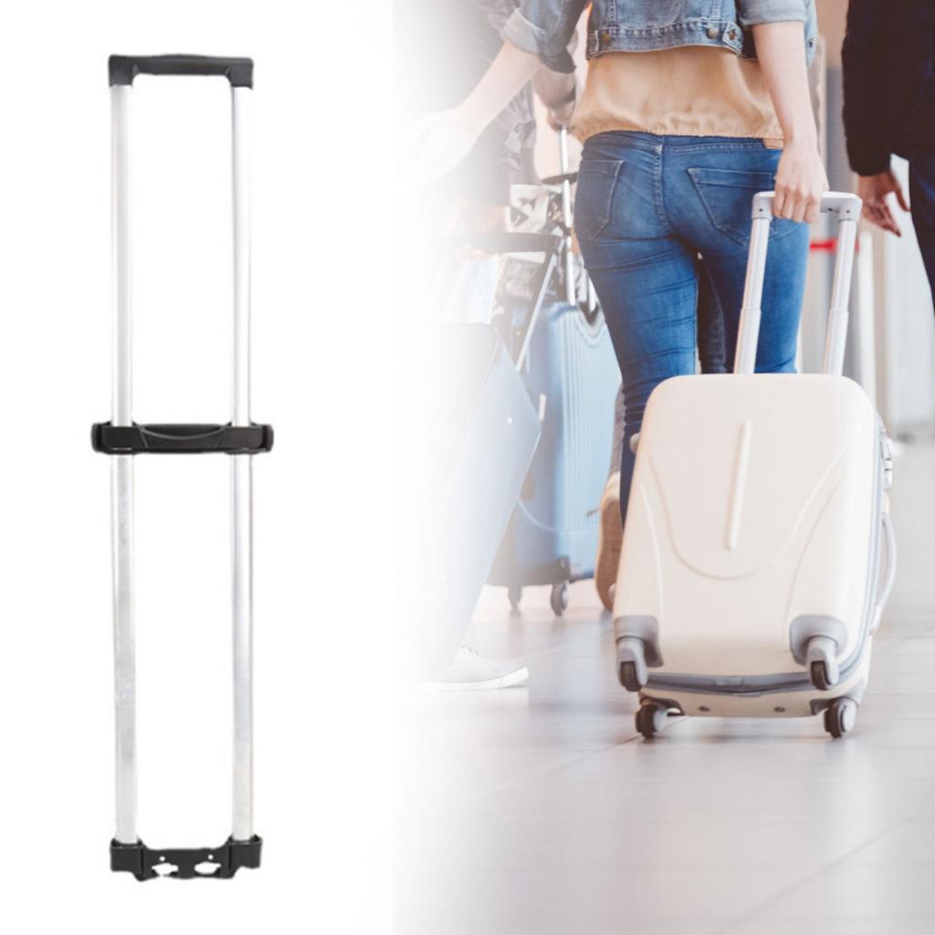 Luggage Telescopic Handle Replacement 95cm Long Daily Usage Compact Aluminum