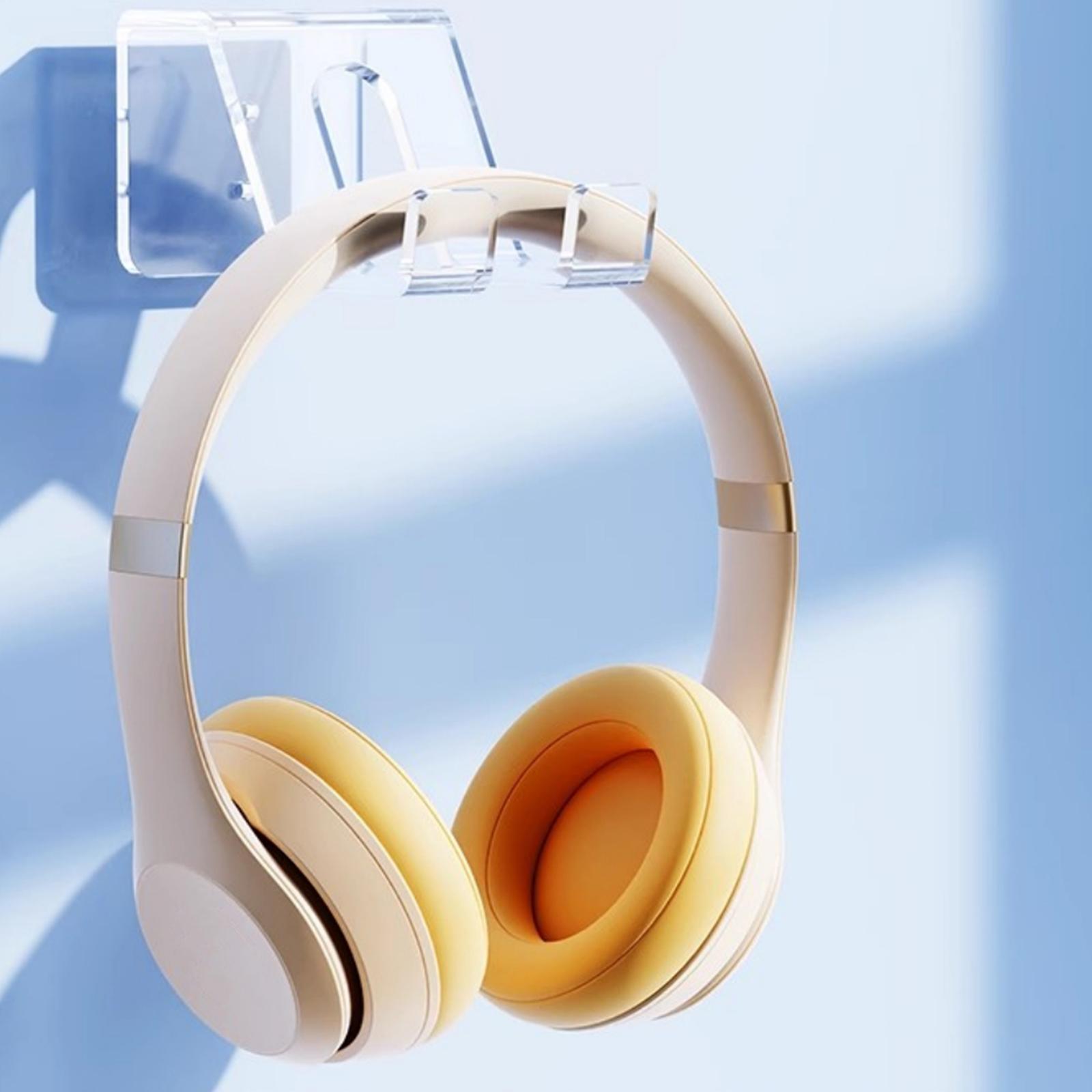 Game Controller Holder Headphone Hanger Convenient Stay Organized Wall Mount clear