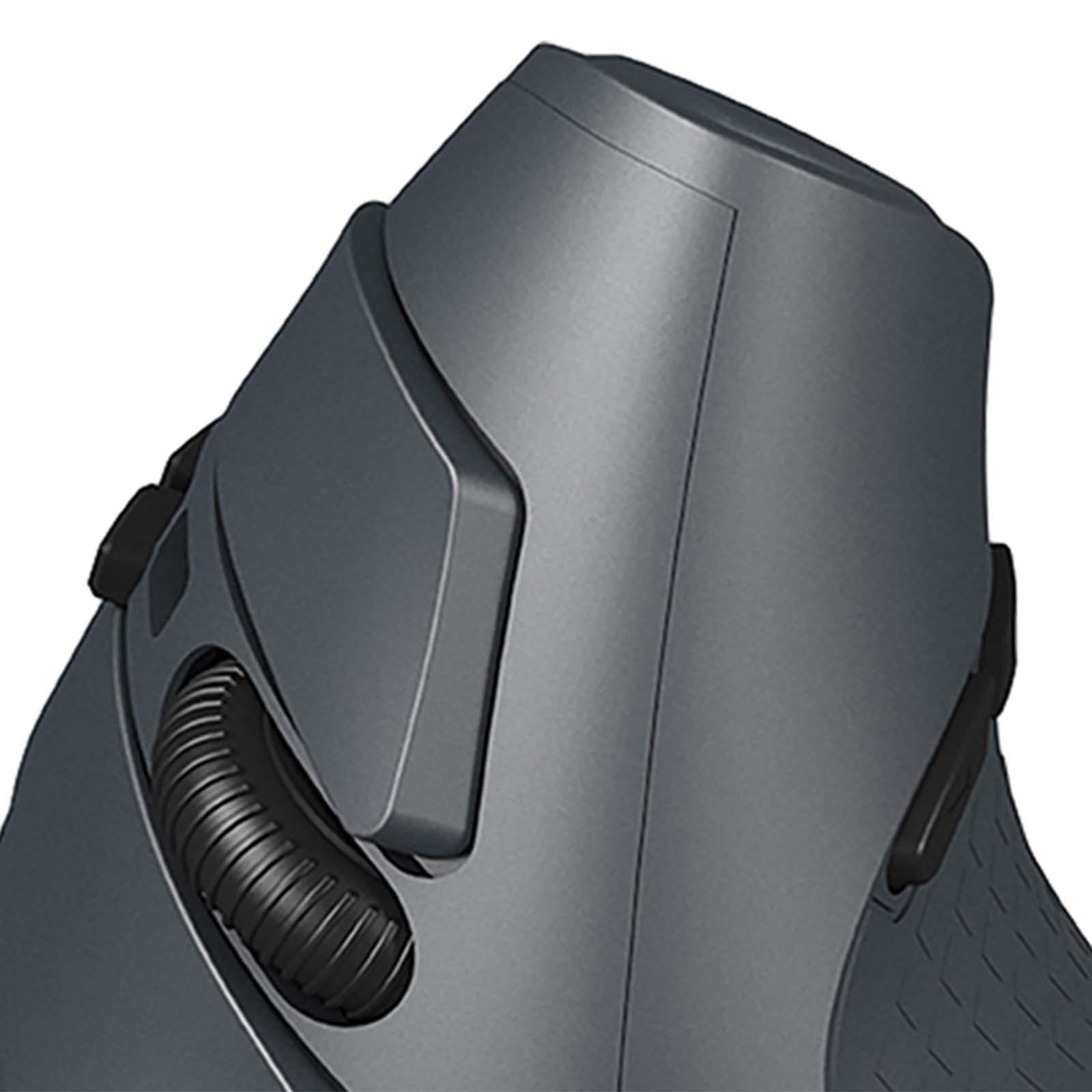 Vertical Gaming Mouse Replacement Computer Accessories 7 Buttons Wired Mouse Gray