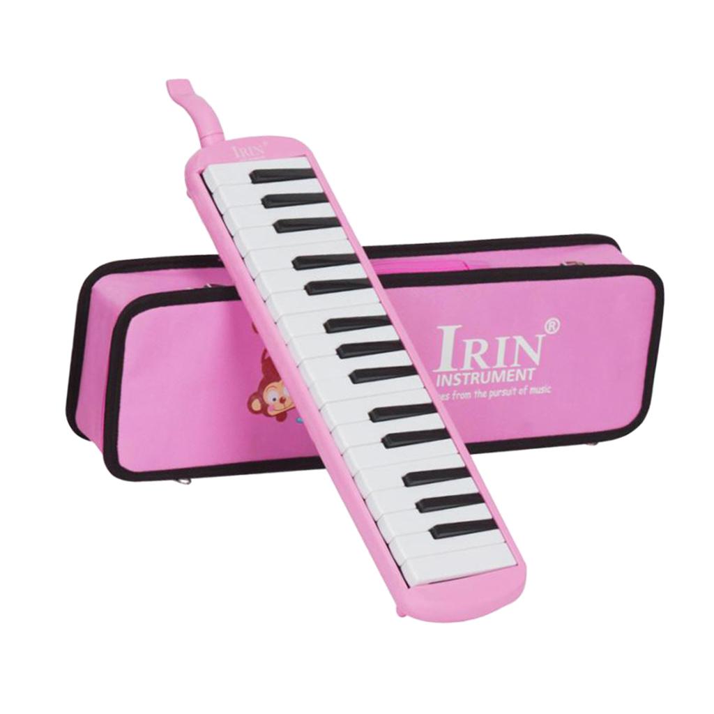 IRIN 32 Piano Keys Melodica Musical Instrument with Hard Case Pink