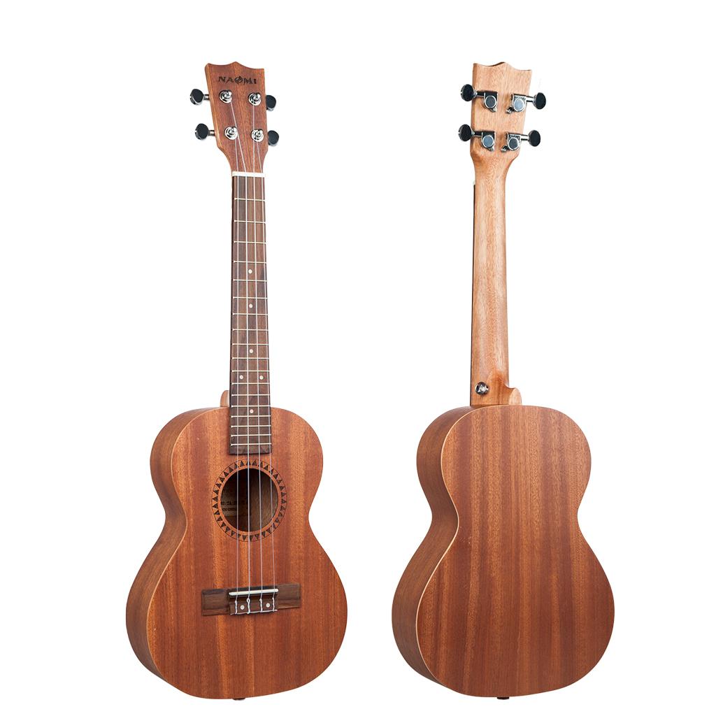 Wooden Ukulele Sapele 18 Fret 4 Strings Stringed Musical Instrument 26 inch