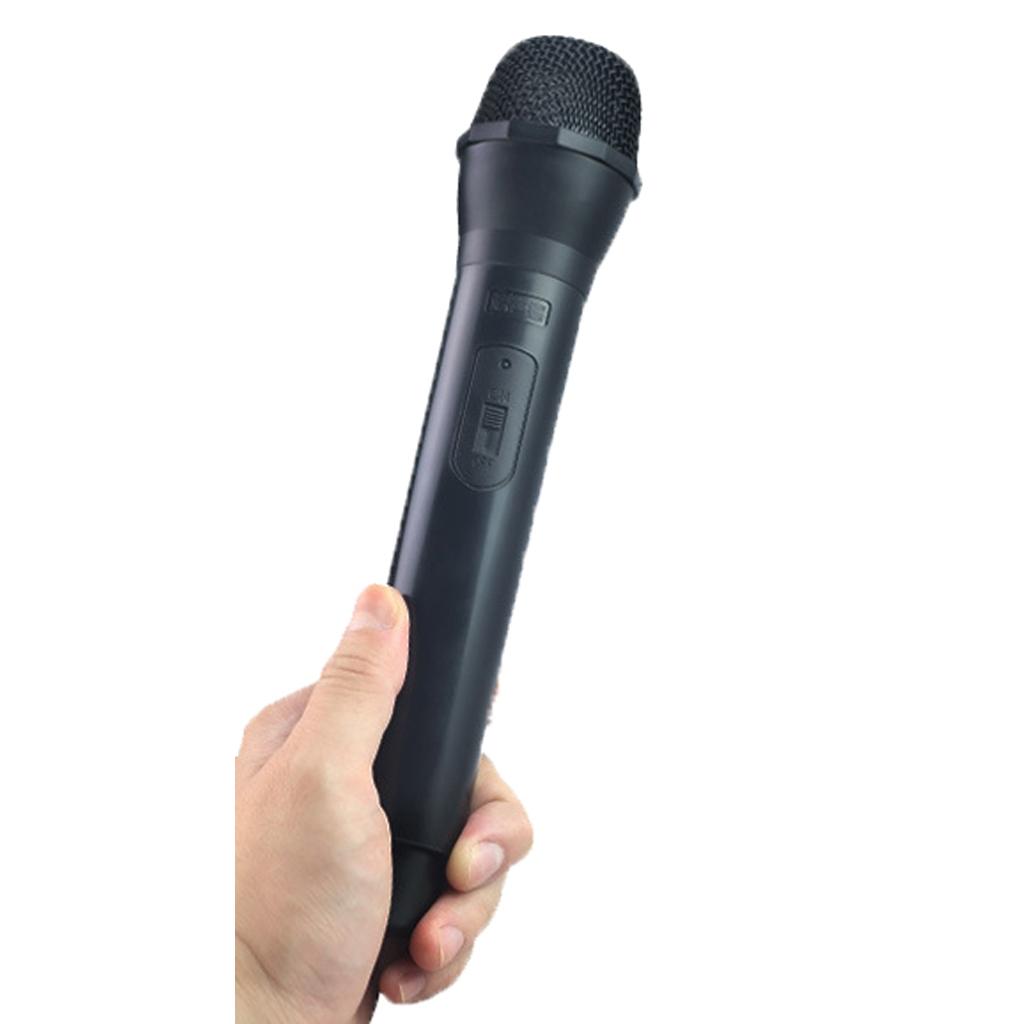 Classic Black Plastic Wireless Microphone Props Anchorman Fake Mic Toy