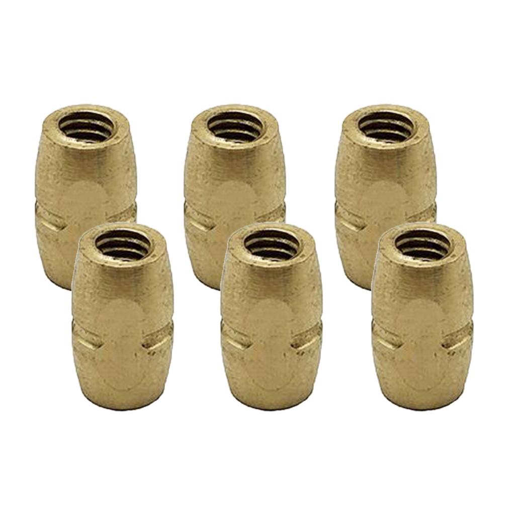 6 Pieces Flute Head Nuts Socket Nuts Instruments Accessories