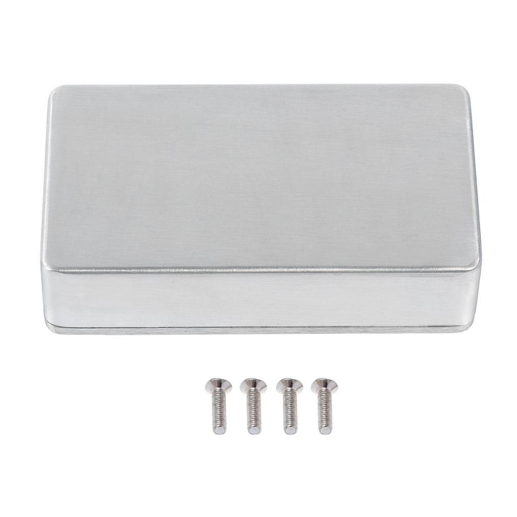 Aluminum Case Stomp Box Effects Pedal Enclosure Parts Silver 11x6x2.7cm