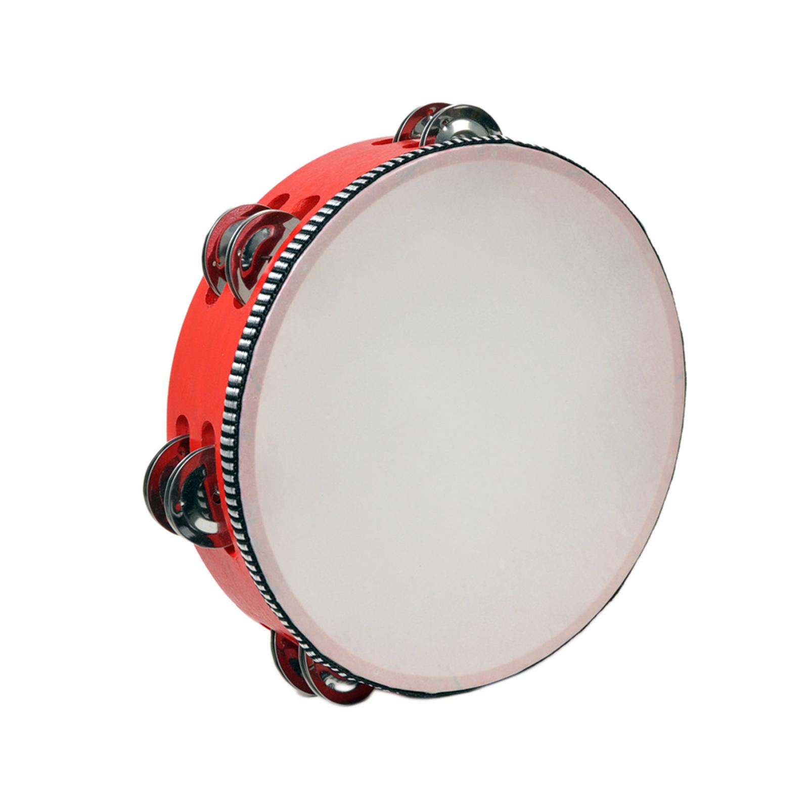 Wooden Handheld Tambourine 8inch