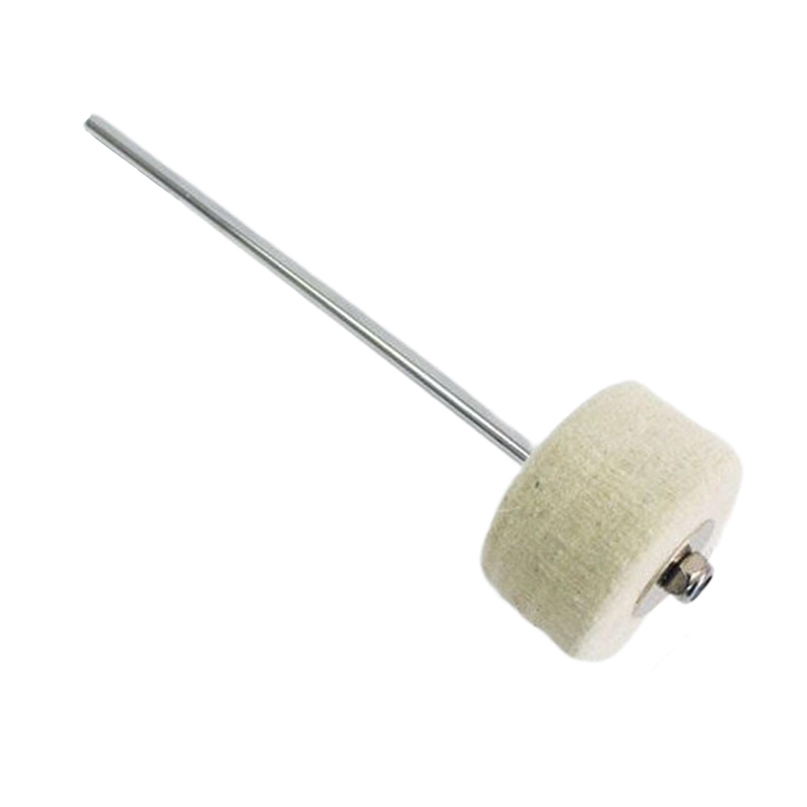 Professional Bass Drum Beater Lightweight Metal Shaft Bass Drum Pedal Mallet Felt