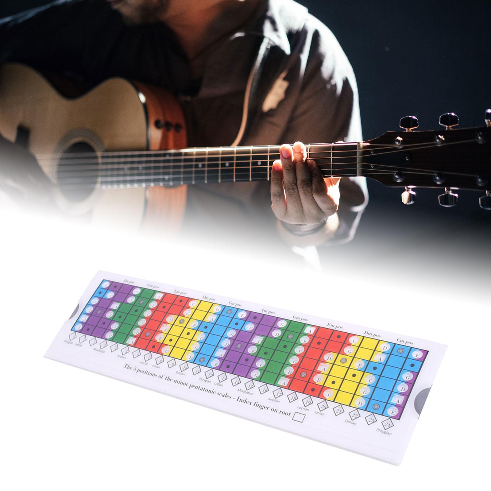 Sliding Ruler Electric Folk Guitar Scale Slide Rule for Guitarists Beginners