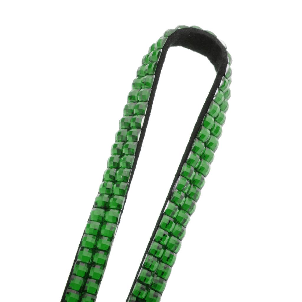 2xLanyard ID Badge Card Holder Strap Sparkling Phone Neck Straps Dark Green