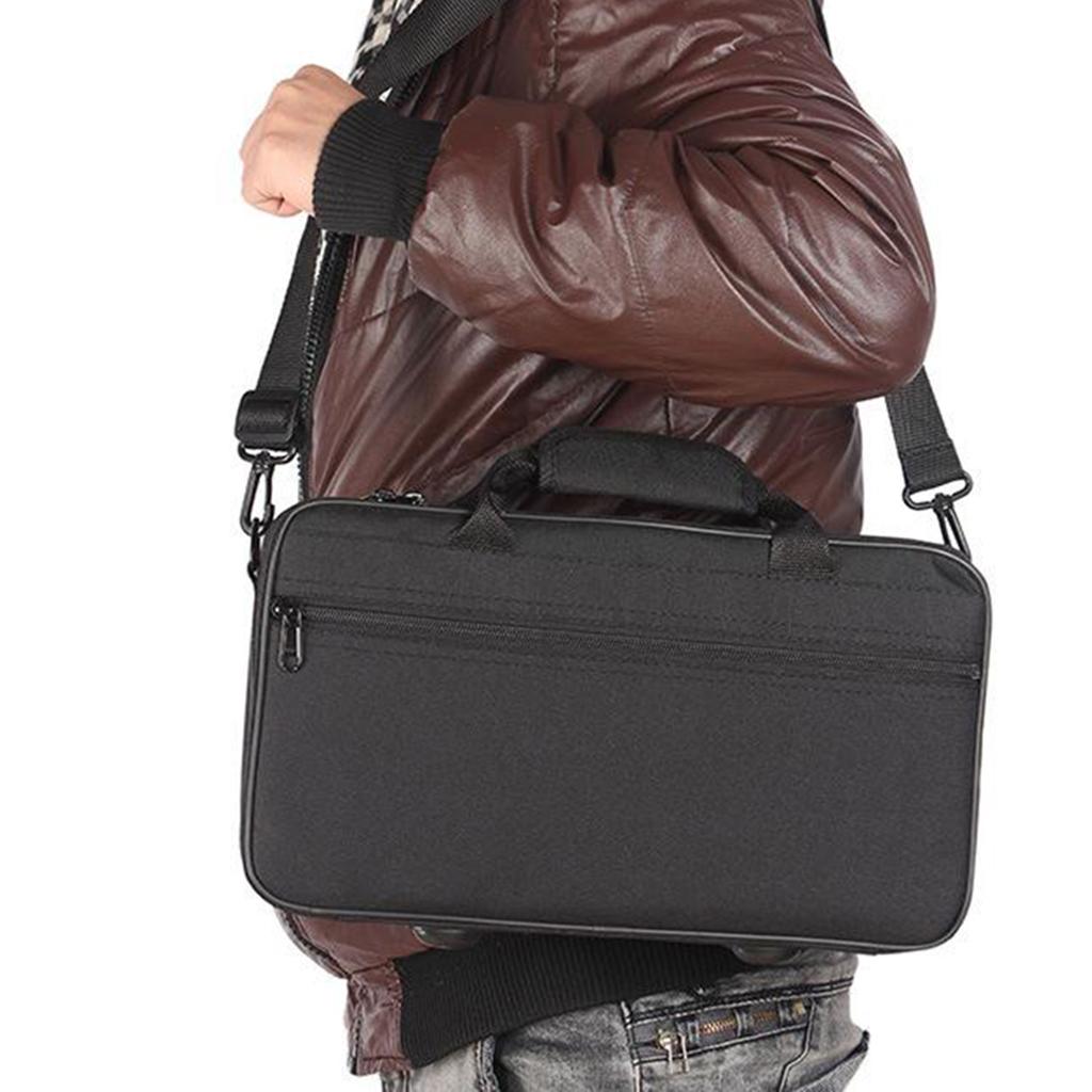 2xClarinet Case Black Clarinet bag Adjustable Strap Thick Padded Nice Zipper
