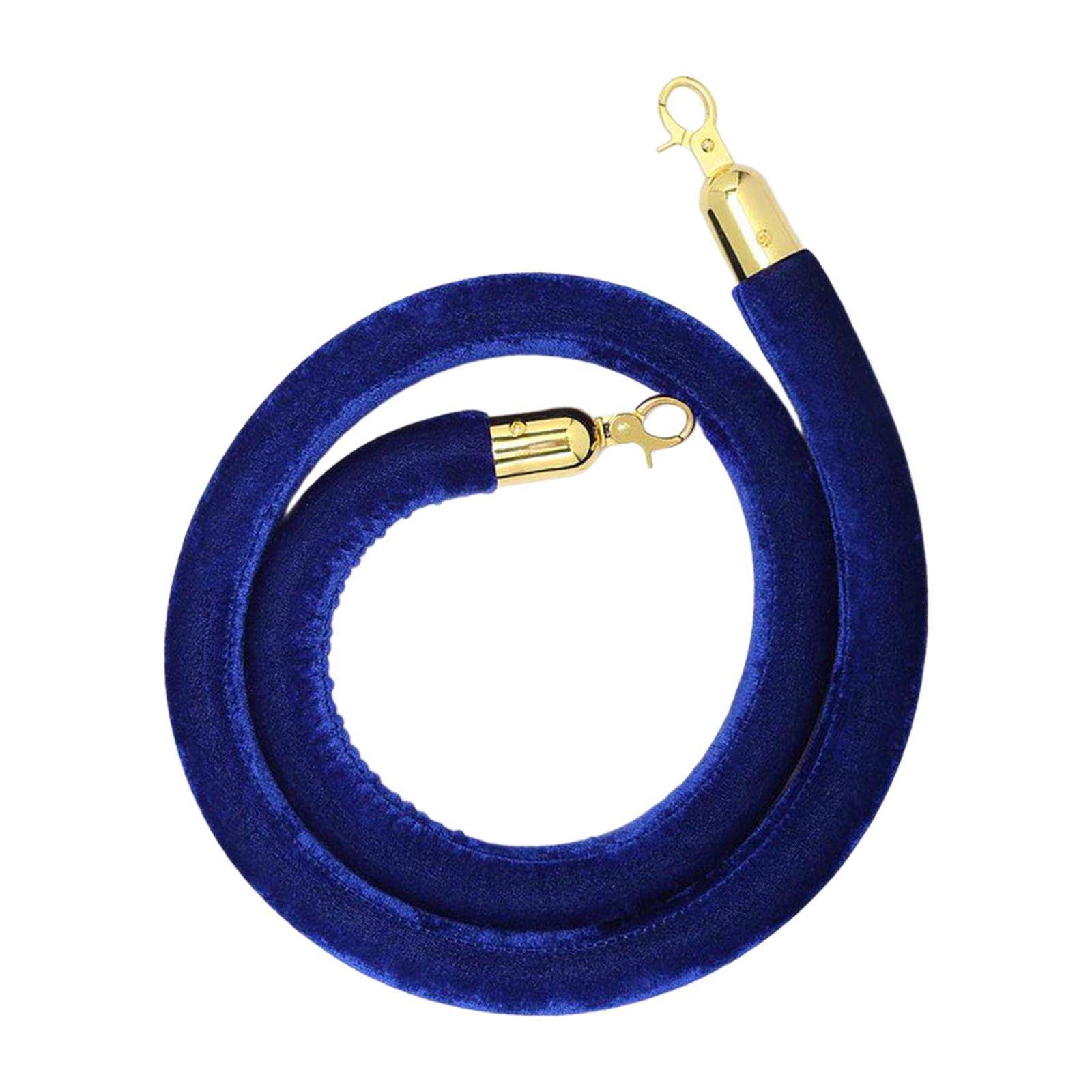 59inch Crowd Control Barrier Rope Versatile Replacement for Theaters Museums Blue