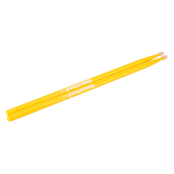 A Pair Music Band Maple Wood Yellow Drumsticks 5A 