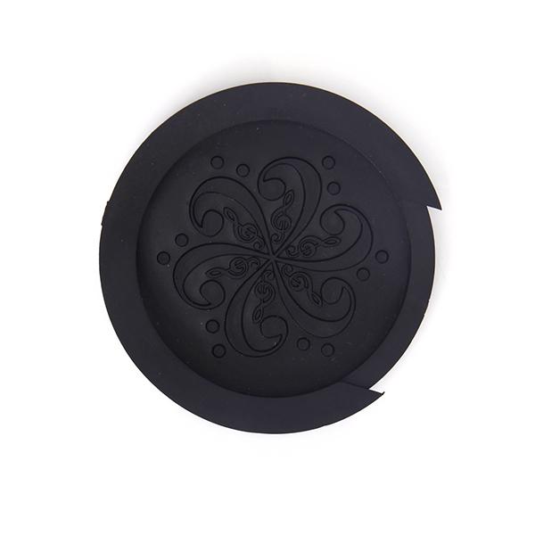 Acoustic Guitar Sound Hole Cover Screeching Halt Rubber Black