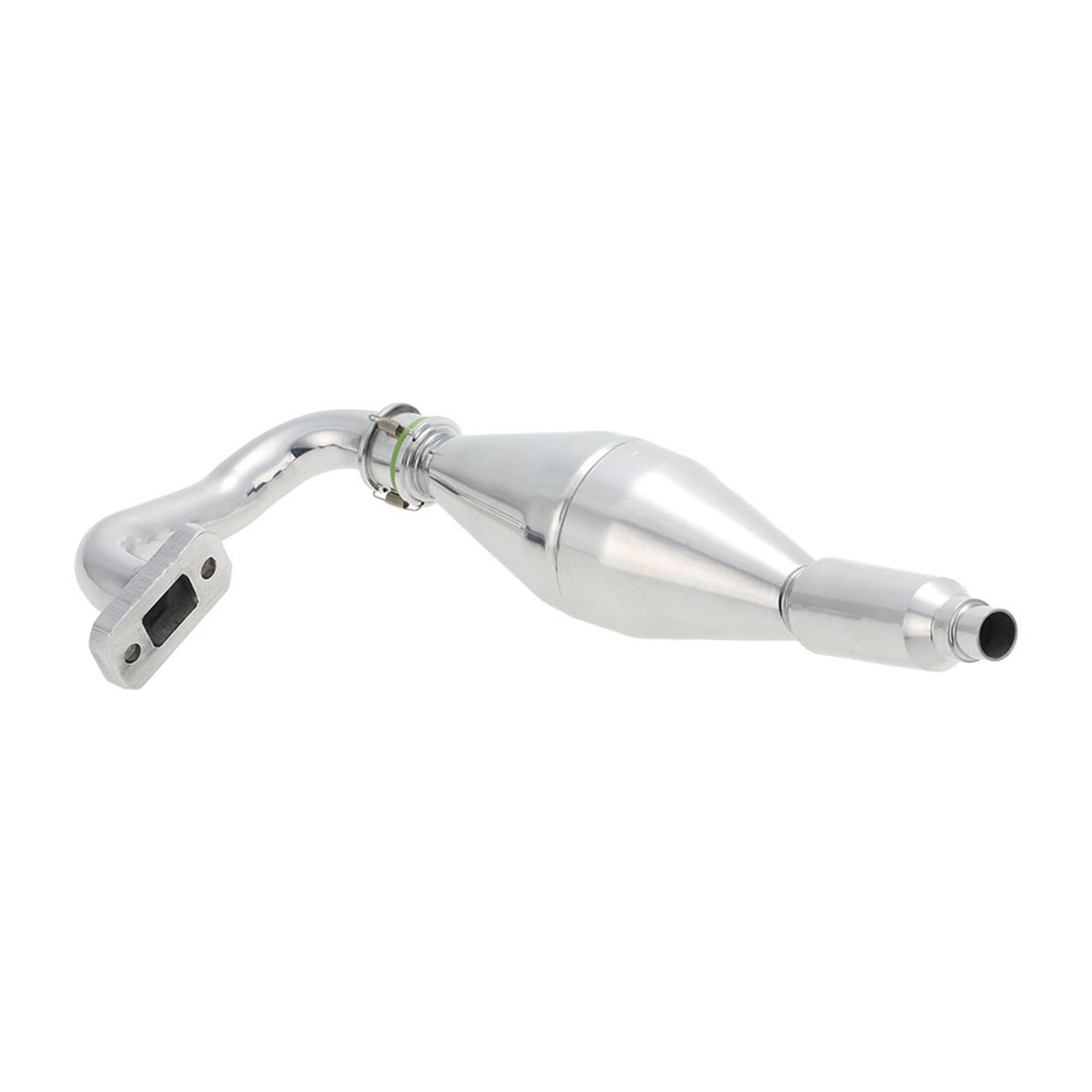 15003 Aluminum Exhaust Pipe for RC HSP FG 1:5 Monster Truck Car Silver