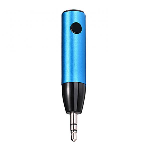 Car Aux Audio 3.5mm Mini Wireless Bluetooth Receiver Music Adapter Blue