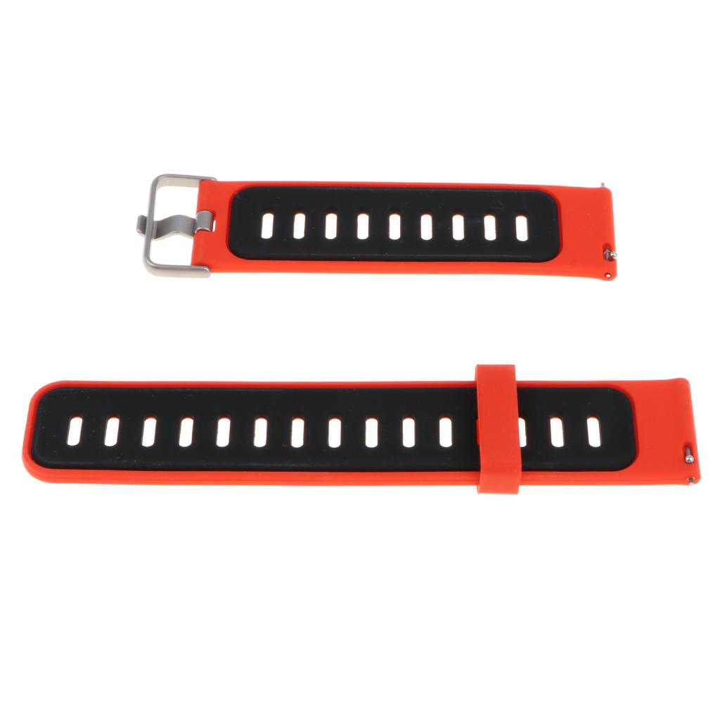Soft Silicone Sport Wrist Watch Band Strap For Huami Amazfit red