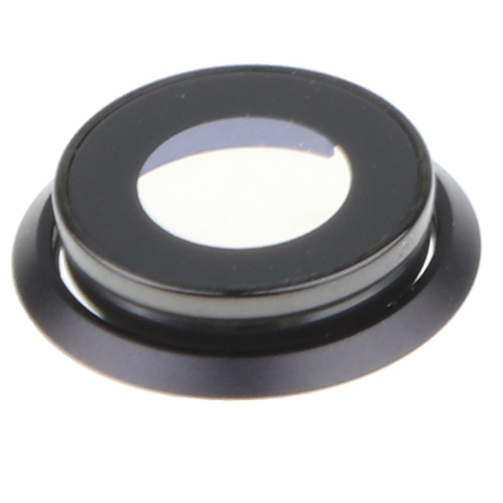 Phone Rear Camera Lens Cover Glass & Metal Frame Holder For iPhone 8 Black