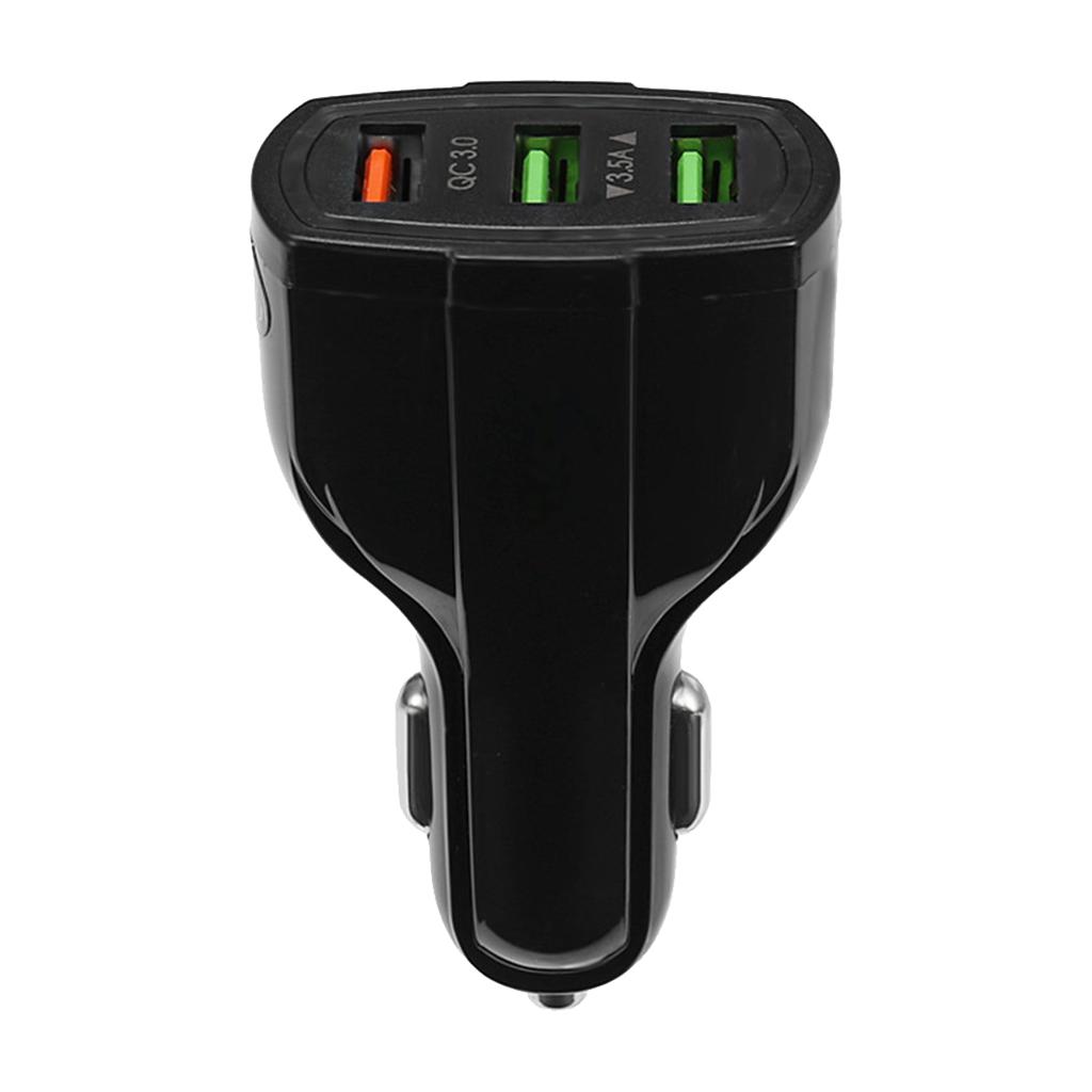 3.0 Car Fast Charger 3USB Car Charger Support Simultaneous Output