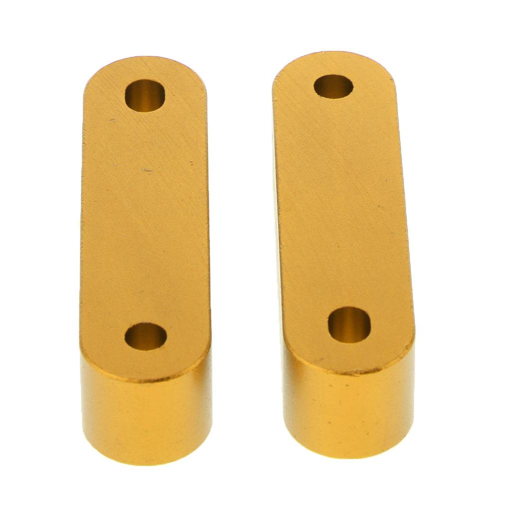 Universal Fit Practical Aluminum Alloy Hood Spacer Risers Set Kit Golden