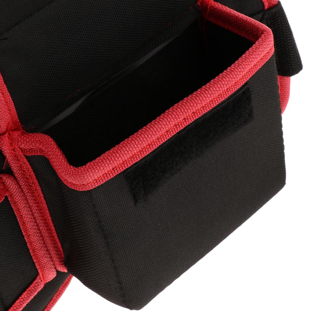 Car Hardware Electrician Canvas Tool Bag Utility Pocket Pouch Bag A-red