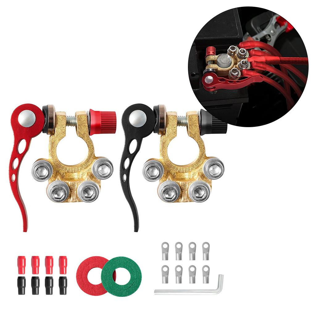 Positive Negative Car Battery Terminal Connectors Clamp