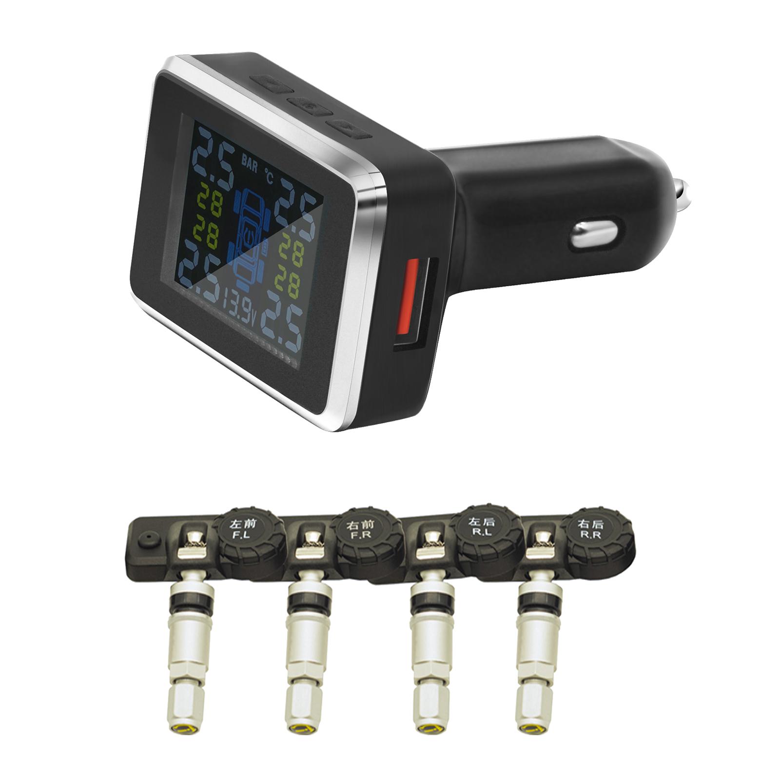 Tire Pressure Monitoring System TPMS USB Charging Port Fits for MPV SUV Built in 