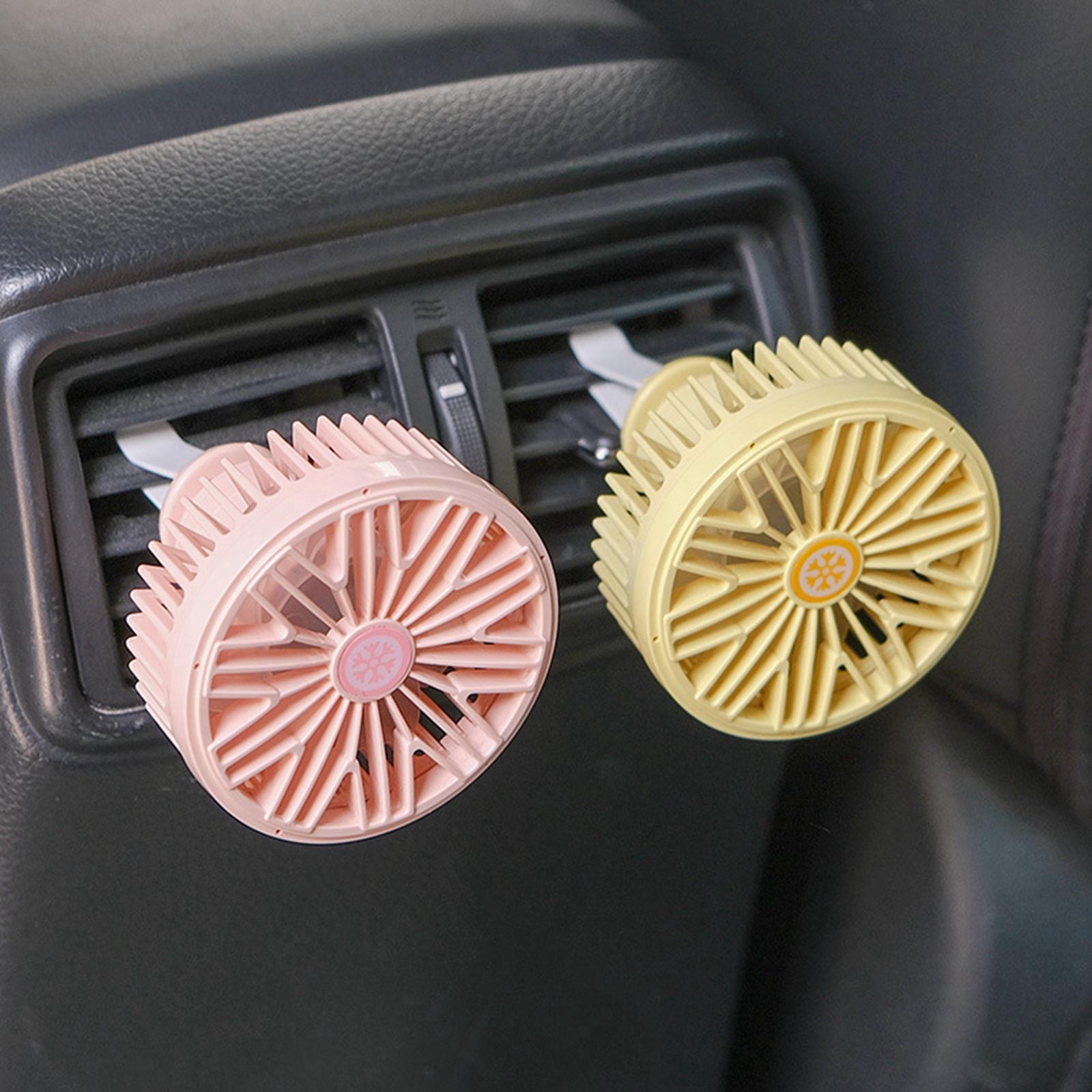 Vehicle Car Cooling Fan Vent Clip Fan 360 Rotation Firmly Installed Premium