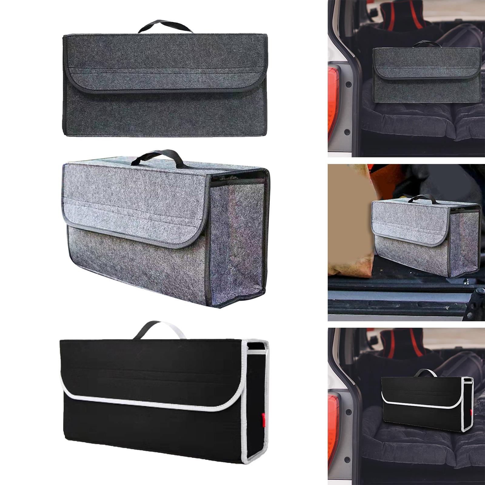 Universal Car Trunk Storage Box Organizer Space Savers for Auto Truck Dark Gray