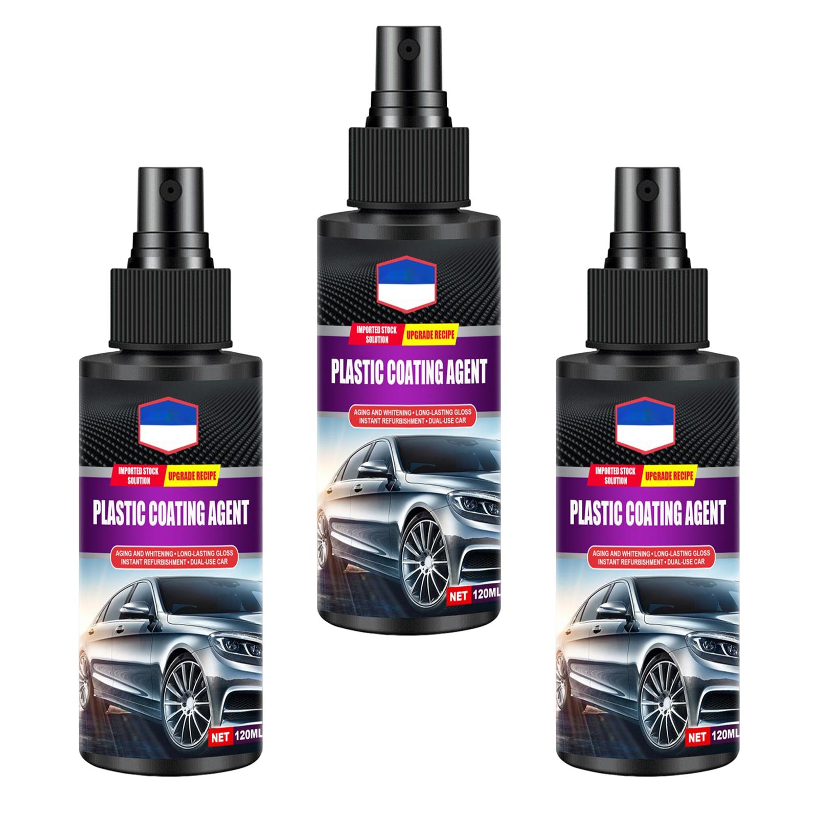 Professional Car Refurbishing Agent for Automotive Interior Cleaning 3pcs