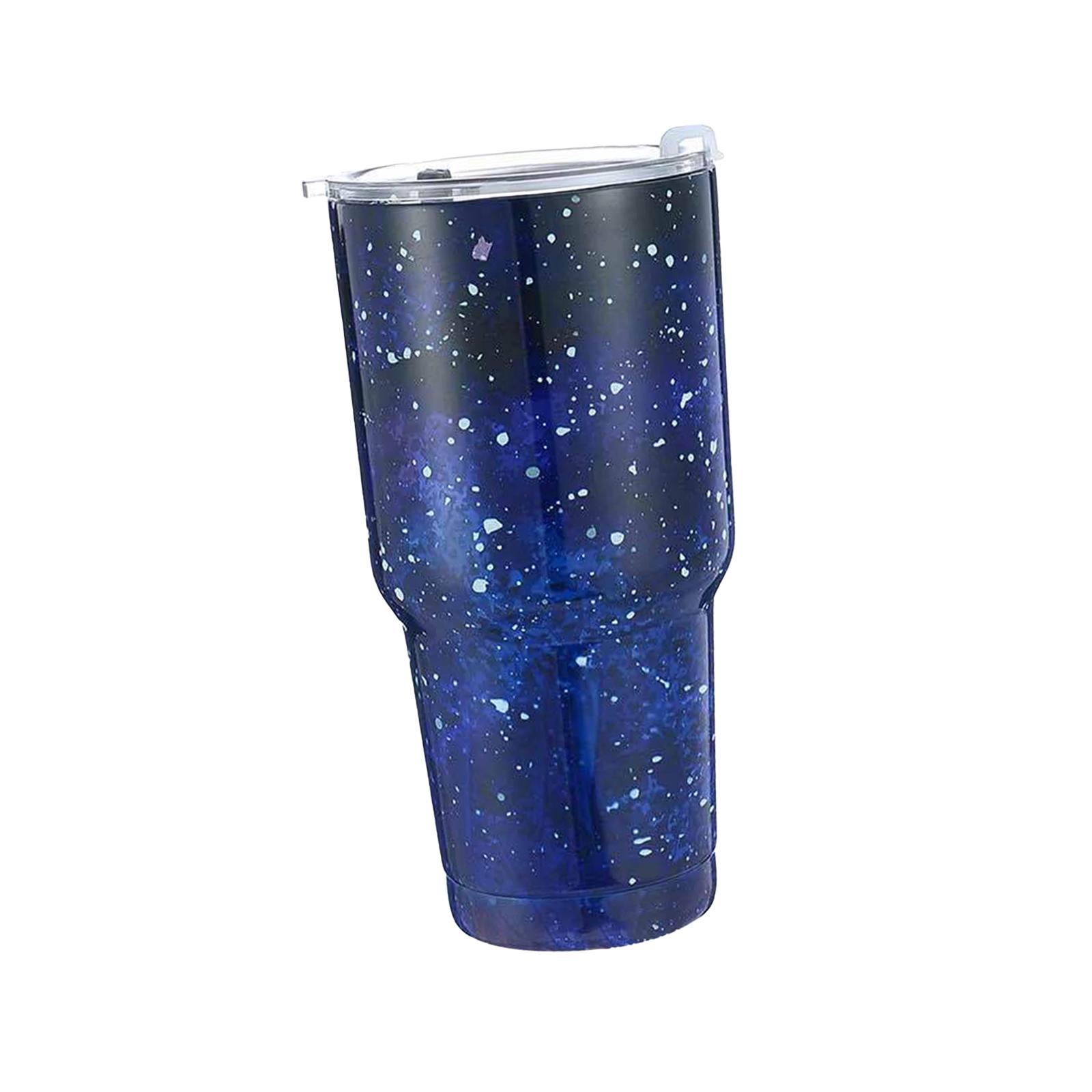 Portable Thermal Cup with Lid for Hot and Cold Water and Tea Blue