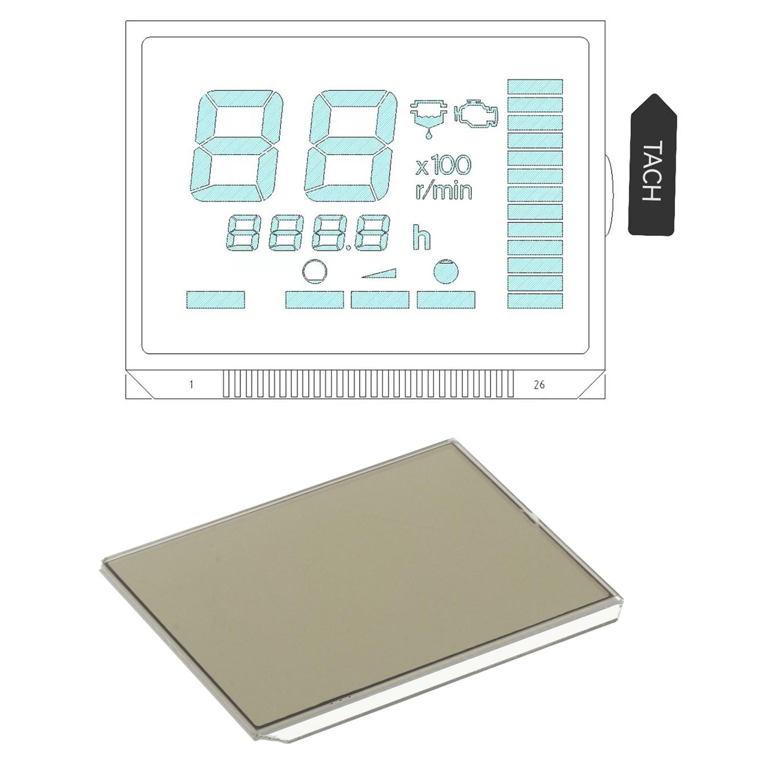 LCD Screen 6Y58350TD000 for Yamaha Tachometer F25-f250 4 Stroke Engines