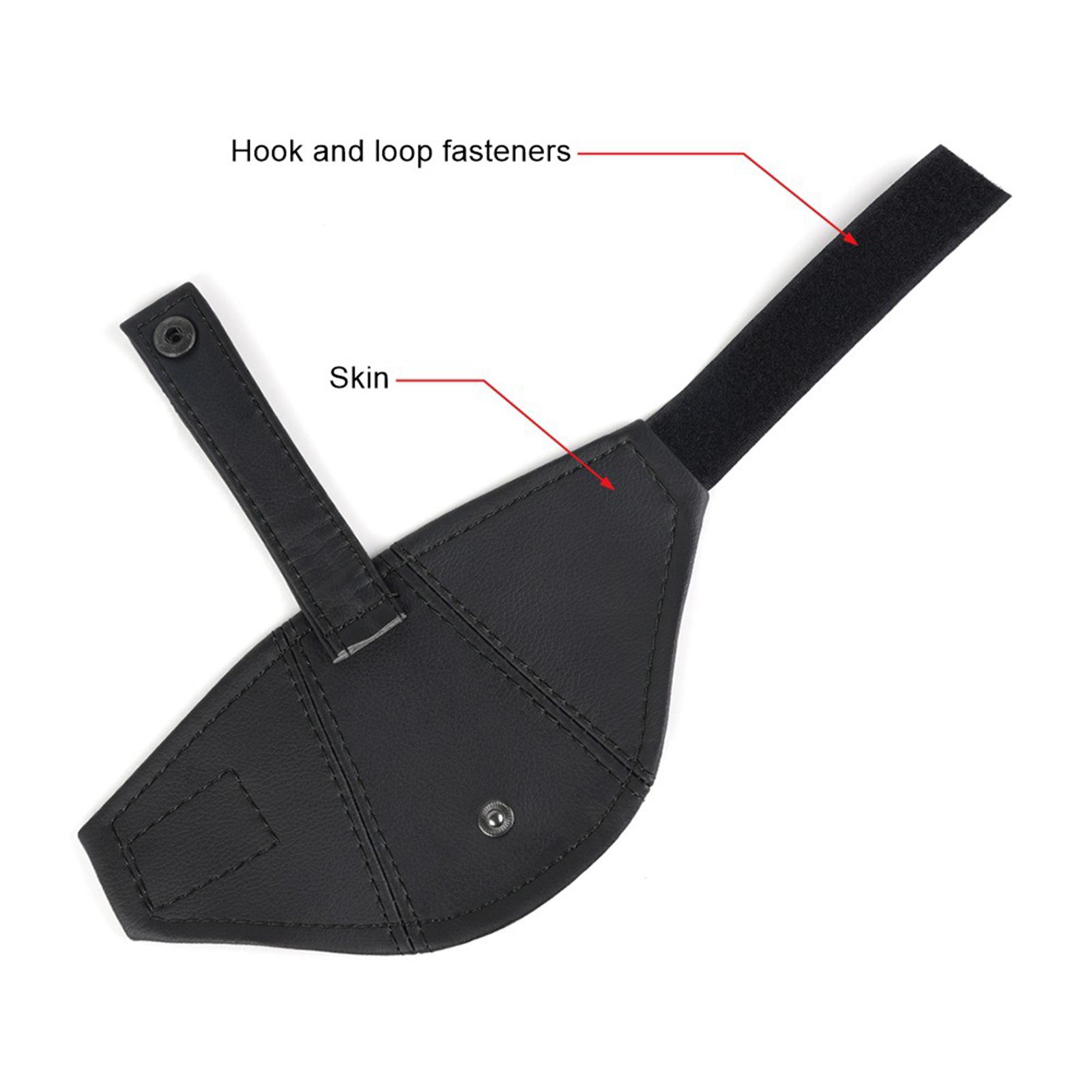 Car Seat Belt Adjuster Shoulder Neck Strap Adjuster Safety Cover Black Microfiber