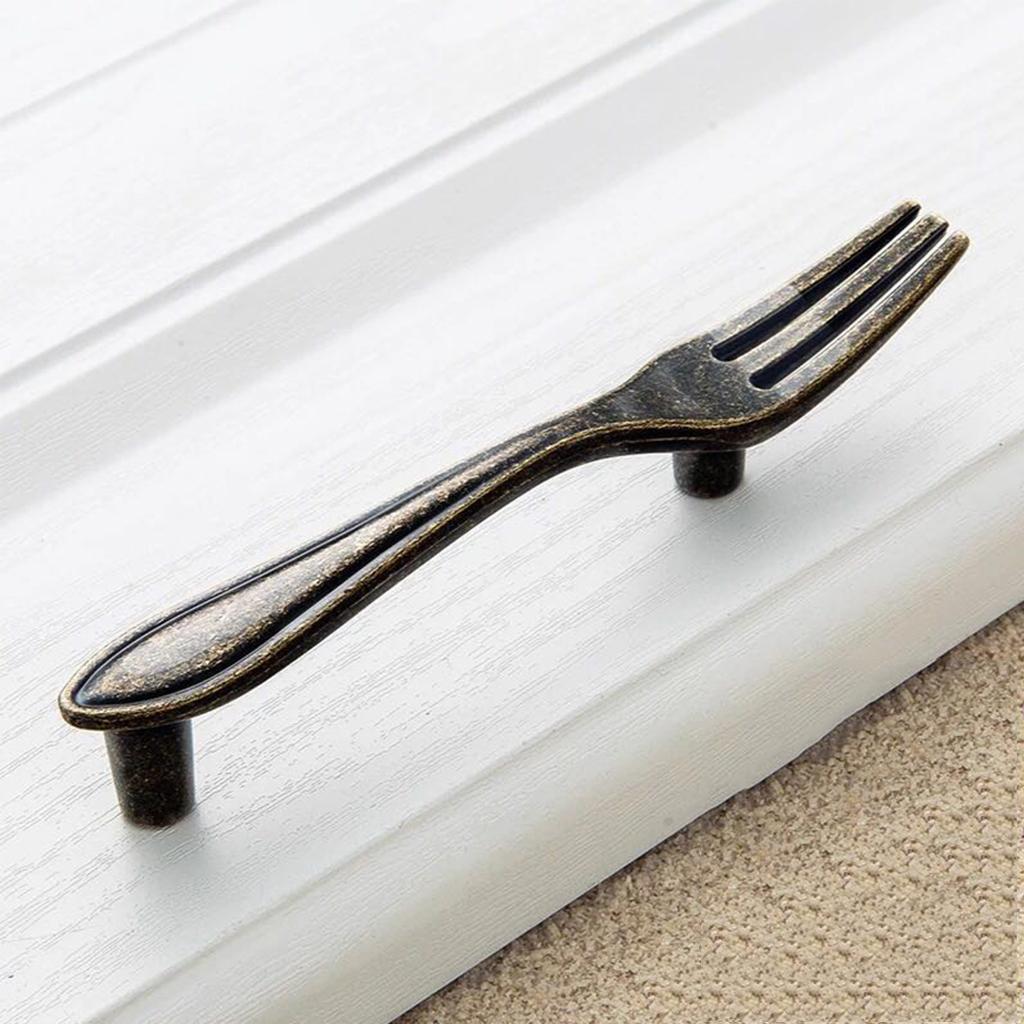 Möbelgriffe Schrankgriff für Tür Schrank Schublade, Löffel Gabel Messer